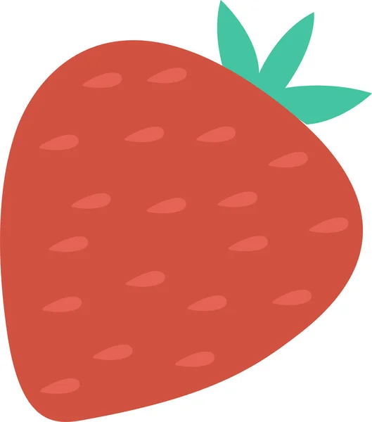 Food Freshfruit Εικονίδιο Φρούτων Επίπεδο Στυλ — Διανυσματικό Αρχείο