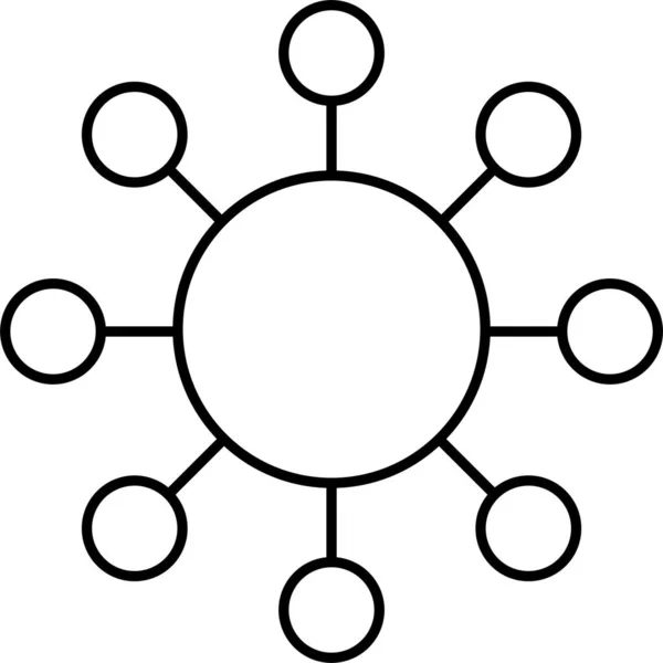 電子科学分子アイコン — ストックベクタ