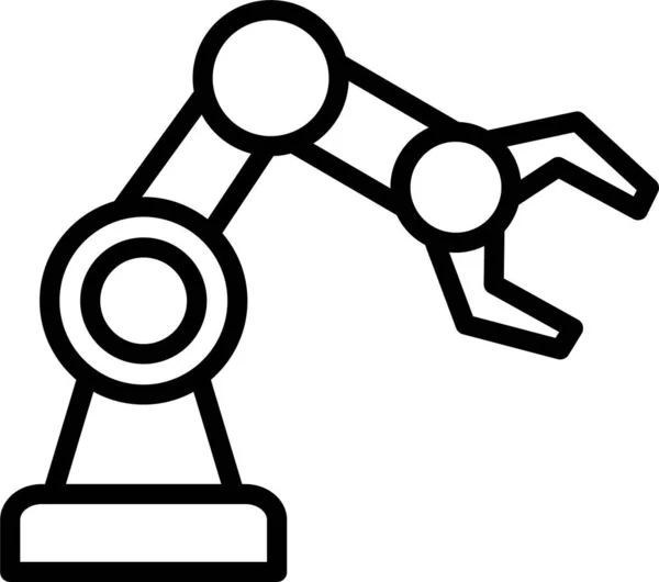 ロボットアーム技術のアイコン — ストックベクタ