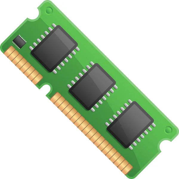 Computer Memory Computer Part Dimm Icon Computer Hardware Category — Stock Vector