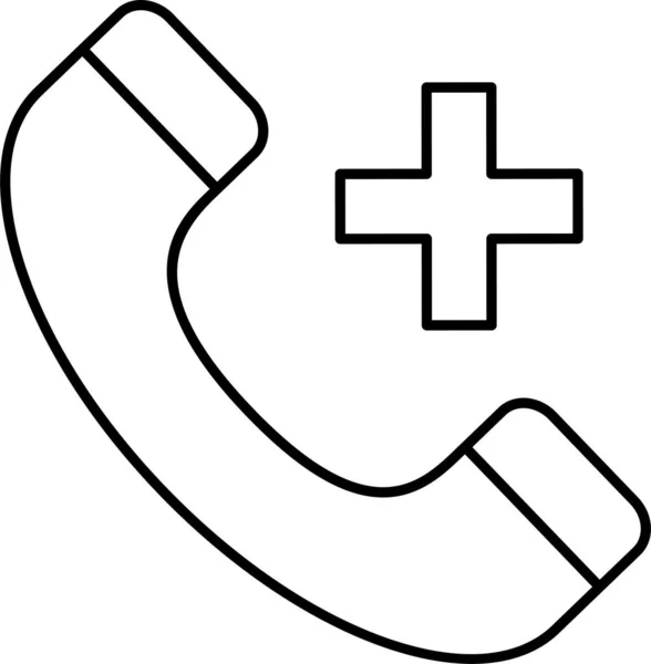 Икона Больничного Телефона — стоковый вектор