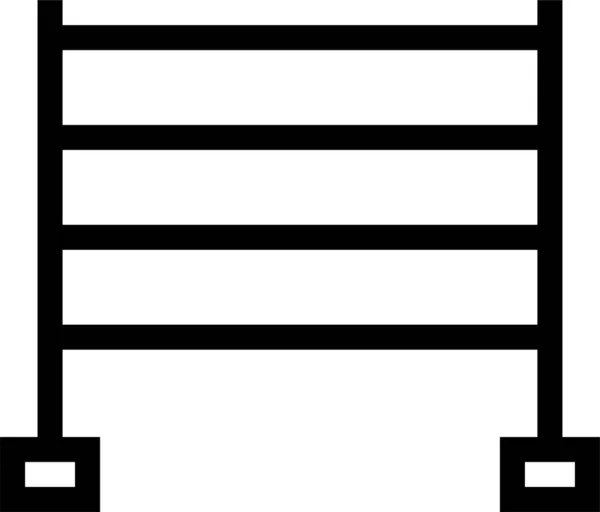 Значок Бар Єрного Стрибка Стилі Контурів — стоковий вектор