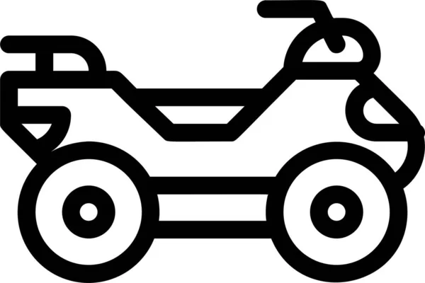 Atv Automotive Extreme Icon Vehicles Modes Transportation Category — Stock Vector