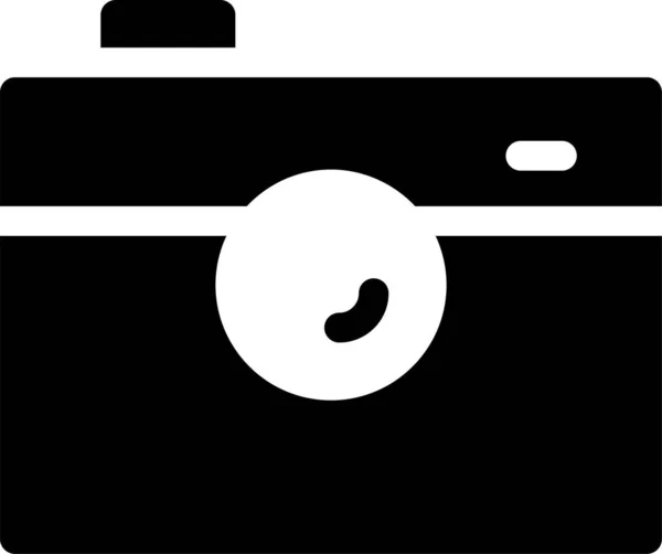 Иконка Устройства Захвата Камеры Твердом Стиле — стоковый вектор