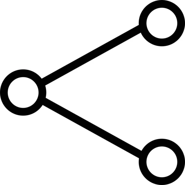 Ícone Rede Comunicação Empresarial Estilo Esboço —  Vetores de Stock