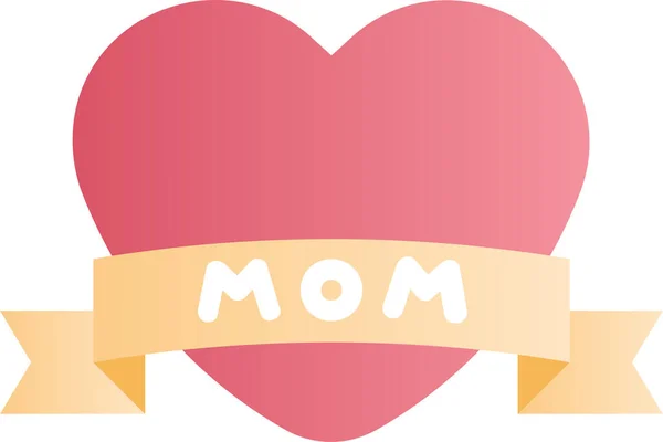 Muttertagsfeier Mama Ikone — Stockvektor