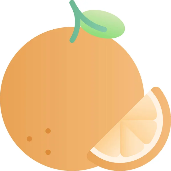 Food Drink Orange Fruit Icon — Stock vektor