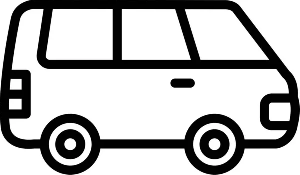 Icône Transport Véhicule Bus — Image vectorielle