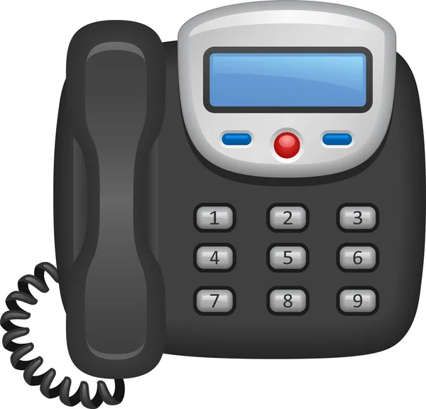 电话机固定电话图标在电子设备 电器类别 — 图库矢量图片