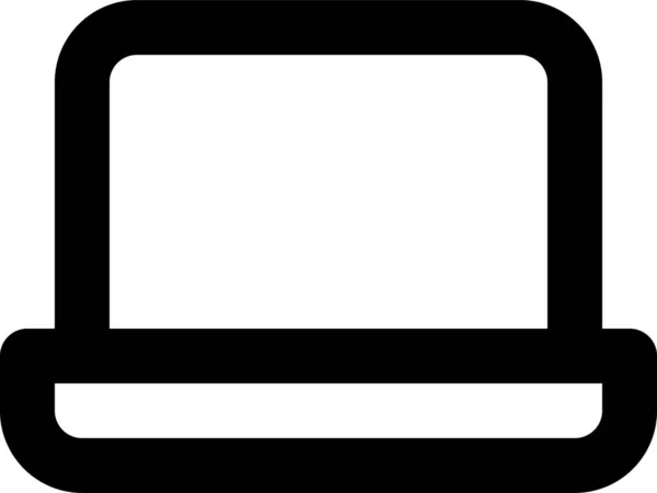 Apparaatlaptop Notebook Pictogram — Stockvector