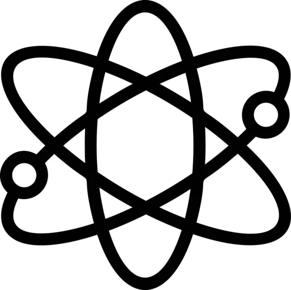 Kunskapsikon För Atomutbildning — Stock vektor