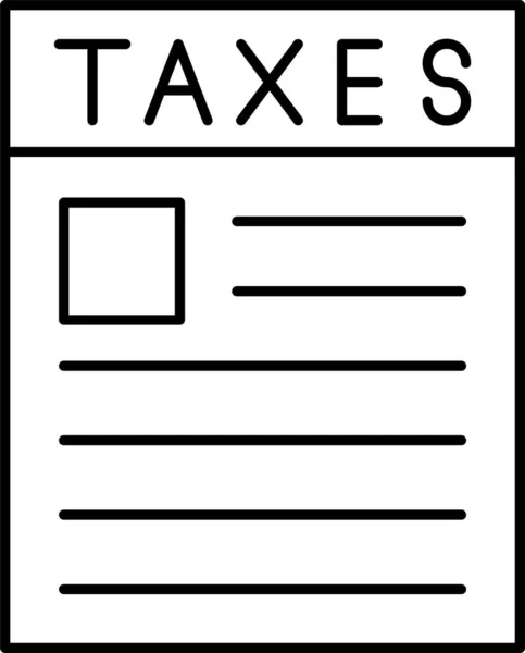 Document Pagina Papier Pictogram Business Management Categorie — Stockvector