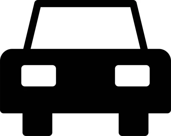 Automobile Traspotr Icona Stile Solido — Vettoriale Stock