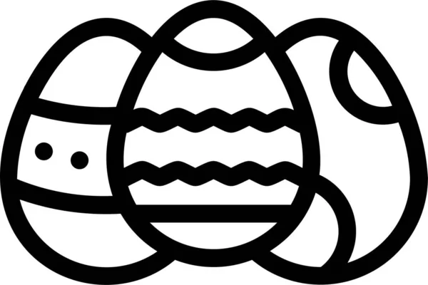 Иконка Пасхального Яйца Пасхальной Категории — стоковый вектор