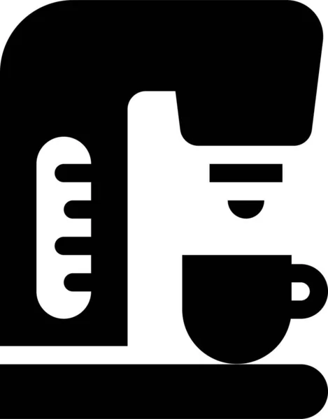 Macchina Caffè Icona Digitale Nella Categoria Dispositivi Elettronici Elettrodomestici — Vettoriale Stock