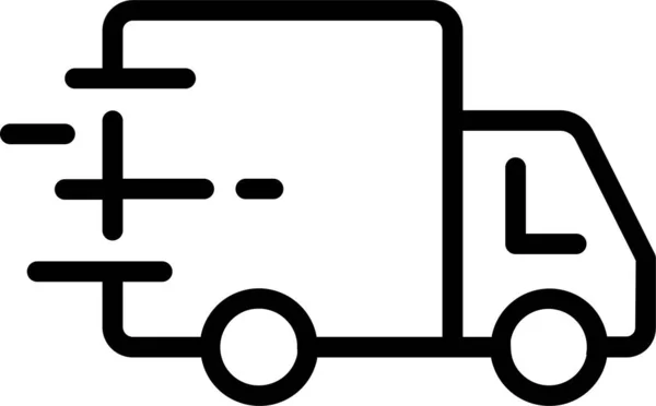 Επιχειρηματική Παράδοση Logistic Εικονίδιο Στυλ Περίγραμμα — Διανυσματικό Αρχείο