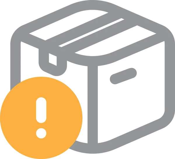 Icono Logístico Entrega Caja Estilo Esquema — Vector de stock