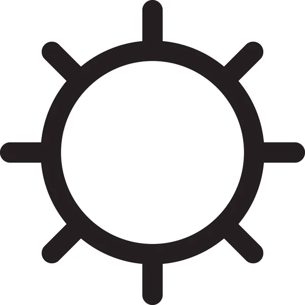 Gear Options Player Icon Outline Style — Stock vektor