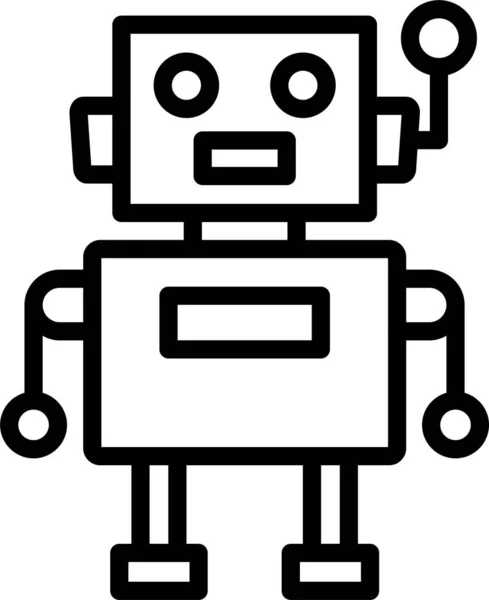 Icono Tecnología Robot Máquina — Vector de stock