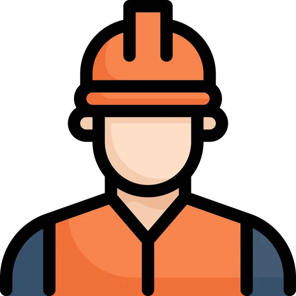 Business Engineer Industries Icon — Stock Vector