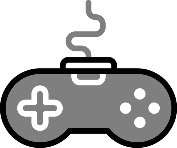 Konsole Digitales Gamepad Symbol Der Kategorie Elektronikgeräte Geräte — Stockvektor