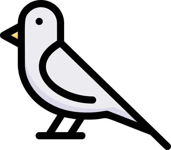Animal Oiseau Colombe Icône Printemps Catégorie — Image vectorielle