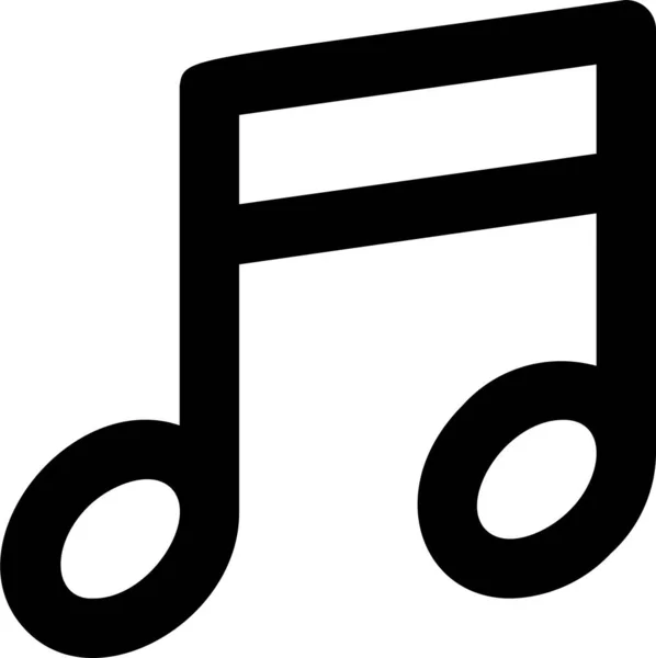 Icono Música Canción Multimedia — Vector de stock