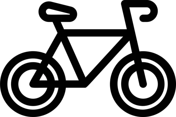 Araç Modu Ulaşım Kategorisinde Otomotiv Bisikleti Simgesi — Stok Vektör