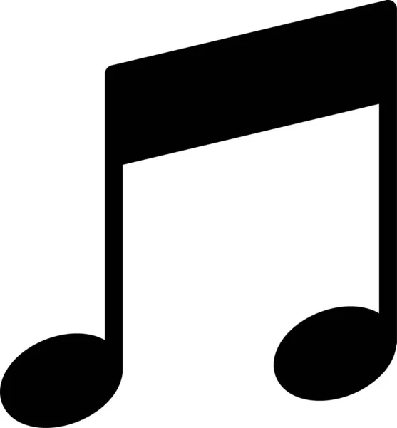 Melodi Müzik Şarkısı Simgesi — Stok Vektör