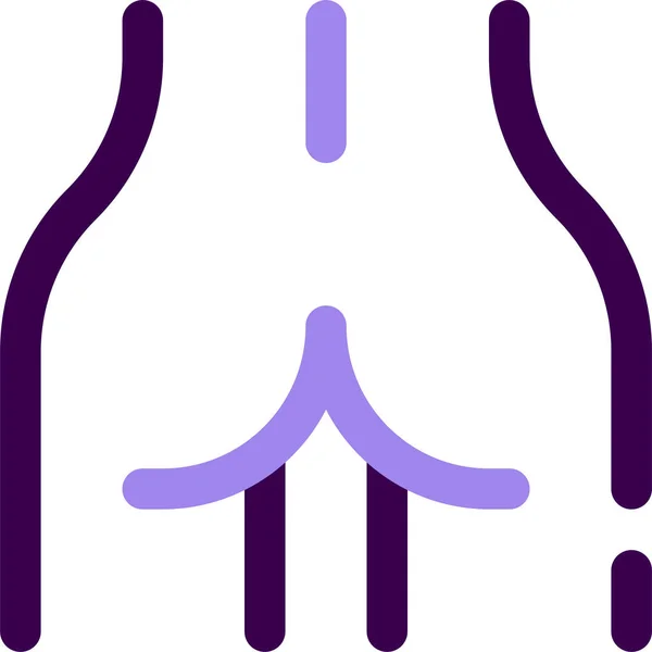 Ikon Tubuh Anatomi Manusia - Stok Vektor