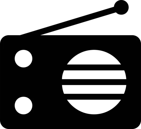 Иконка Устройства Антенны Твердом Стиле — стоковый вектор