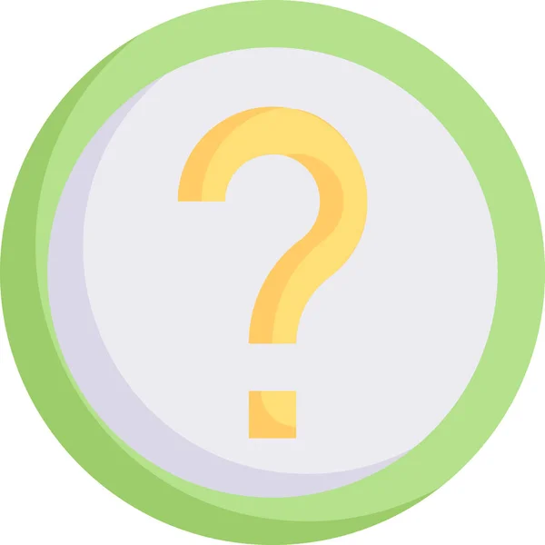 Ask Sign Learning Education Icon Education School Learning Category — 图库矢量图片