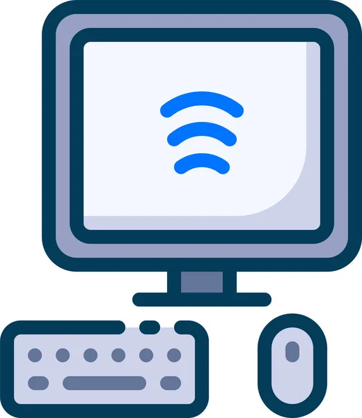 Computer Digital Internet Things Icon — 图库矢量图片