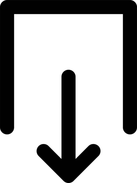ソリッドスタイルの矢印方向アイコン — ストックベクタ