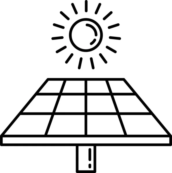 Zonne Energie Van Het Configuratiescherm — Stockvector