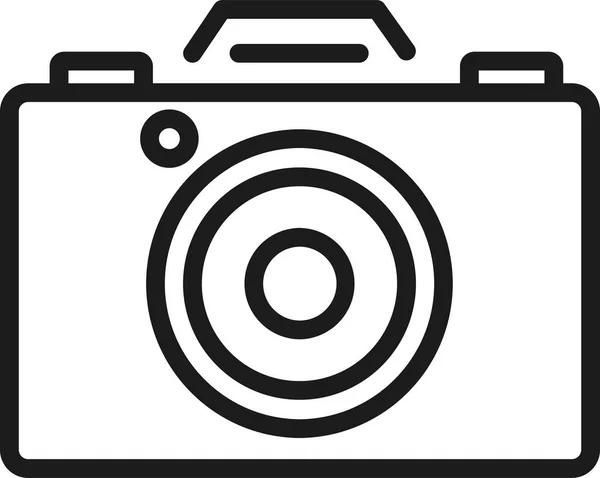 Digitaal Icoon Van Het Cameraapparaat Outline Stijl — Stockvector