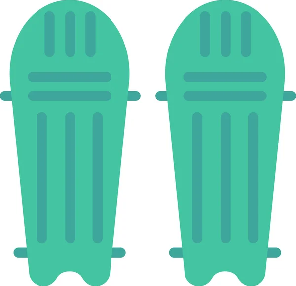Ikona Ochrany Kriketových Bloků Plochém Stylu — Stockový vektor