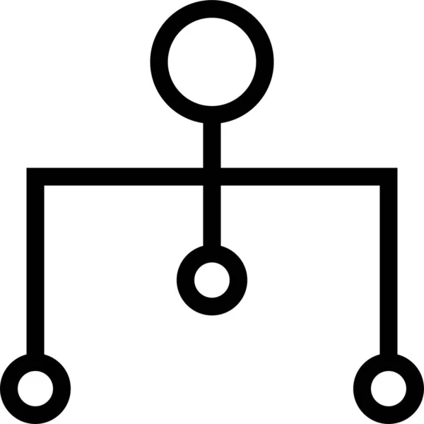 Иконка Общего Доступа Сети Стиле Набросков — стоковый вектор