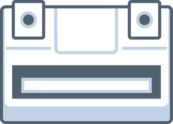 Icône Jeu Contrôleur Console Dans Style Contour Rempli — Image vectorielle