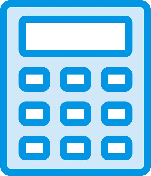 Bankberekening Calculator Pictogram Gevulde Outline Stijl — Stockvector