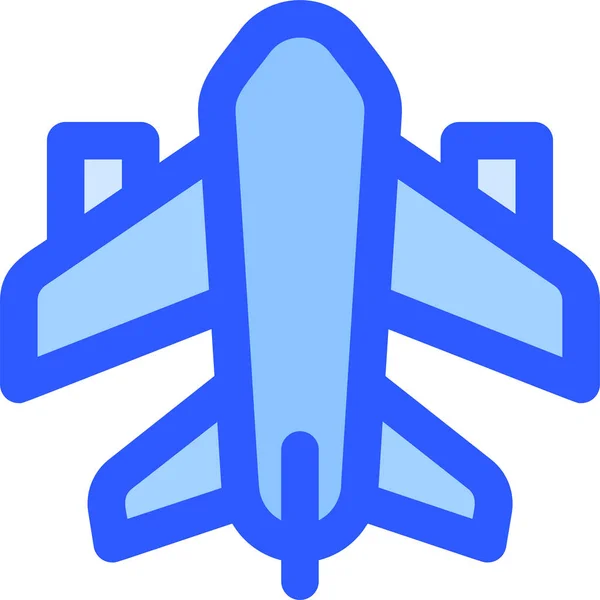 Repülőtéri Repülési Repülőgép Ikonja — Stock Vector