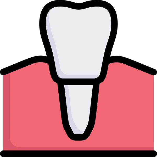 Cuidado Dental Dentista Salud Icono — Archivo Imágenes Vectoriales