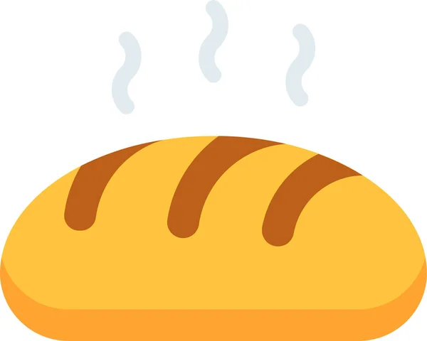 Panadería Icono Pascua Pan Estilo Plano — Vector de stock