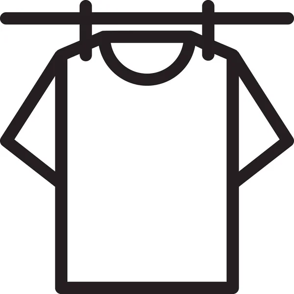 Nettoyage Vêtements Pendaison Icône Dans Catégorie Maison Famille — Image vectorielle