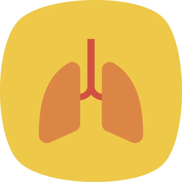 Αναπνοή Φροντίδα Εικονίδιο Υγείας Επίπεδο Στυλ — Διανυσματικό Αρχείο