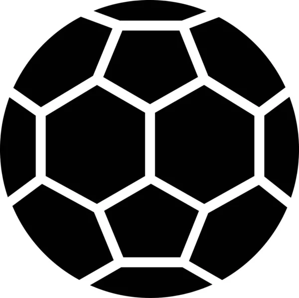 Actividad Pelota Fútbol Icono Estilo Sólido — Vector de stock