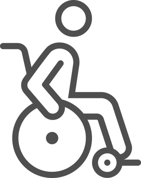 Handicap Handicapped Invalid Icon — 图库矢量图片