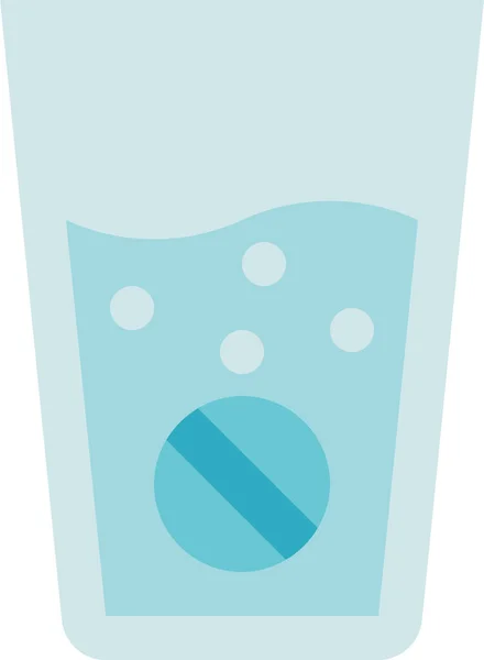 Drink Effervescent Pharmacy Supplement Icon — Stock Vector