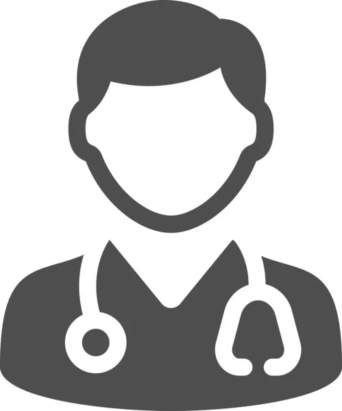 Dokter Pictogram Digitaal Pictogram — Stockvector