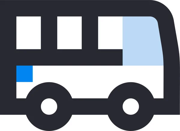 Transporte Público Icono Autobús — Vector de stock
